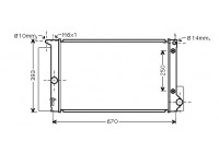 Radiateur, refroidissement du moteur 53002474 International Radiators