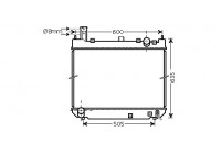 Radiateur, refroidissement du moteur 53002488 International Radiators