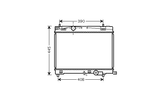 Radiateur, refroidissement du moteur 53002498 International Radiators