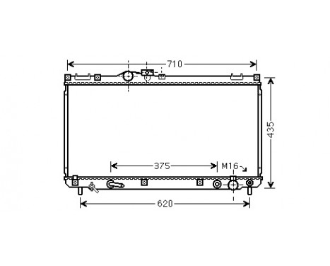 Radiateur, refroidissement du moteur 53002556 International Radiators