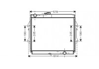 Radiateur, refroidissement du moteur 53002642 International Radiators