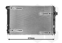 Radiateur, refroidissement du moteur 53002700 International Radiators