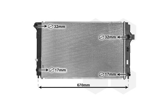 Radiateur, refroidissement du moteur 53002700 International Radiators