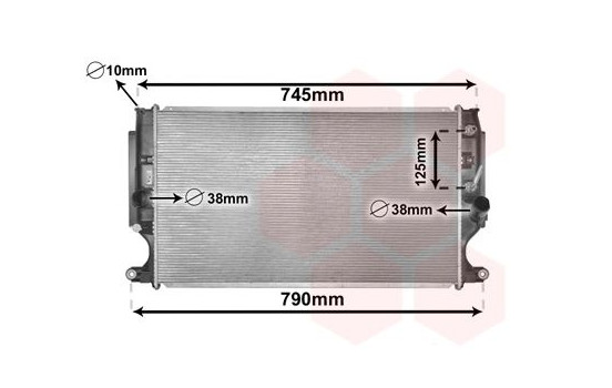 Radiateur, refroidissement du moteur 53002704 International Radiators