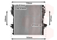 Radiateur, refroidissement du moteur 53012708 International Radiators