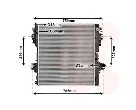 Radiateur, refroidissement du moteur 53012708 International Radiators