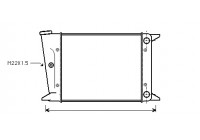 Radiateur, refroidissement du moteur 58002004 International Radiators
