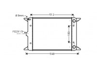 Radiateur, refroidissement du moteur 58002005 International Radiators
