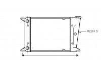 Radiateur, refroidissement du moteur 58002006 International Radiators