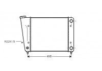 Radiateur, refroidissement du moteur 58002010 International Radiators