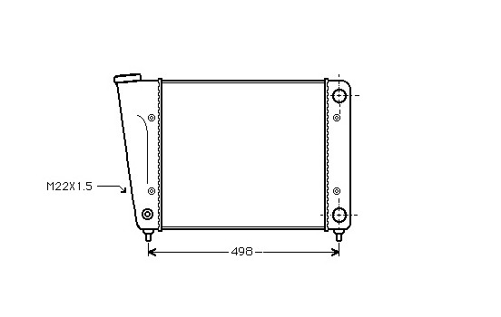 Radiateur, refroidissement du moteur 58002010 International Radiators