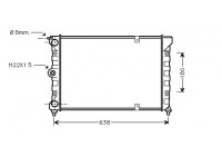 Radiateur, refroidissement du moteur 58002018 International Radiators