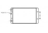 Radiateur, refroidissement du moteur 58002027 International Radiators