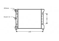 Radiateur, refroidissement du moteur 58002038 International Radiators