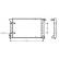Radiateur, refroidissement du moteur 58002042 International Radiators