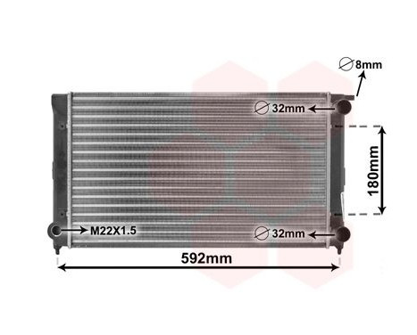 Radiateur, refroidissement du moteur 58002045 International Radiators