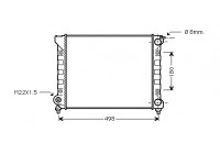 Radiateur, refroidissement du moteur 58002047 International Radiators