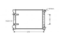 Radiateur, refroidissement du moteur 58002048 International Radiators