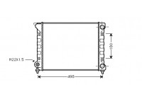 Radiateur, refroidissement du moteur 58002070 International Radiators