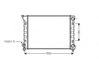 Radiateur, refroidissement du moteur 58002071 International Radiators