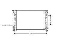 Radiateur, refroidissement du moteur 58002072 International Radiators