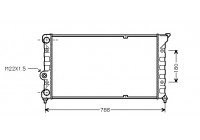 Radiateur, refroidissement du moteur 58002079 International Radiators