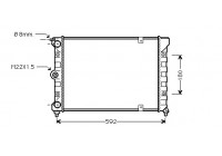 Radiateur, refroidissement du moteur 58002084 International Radiators