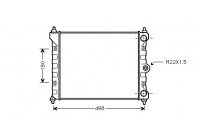 Radiateur, refroidissement du moteur 58002092 International Radiators