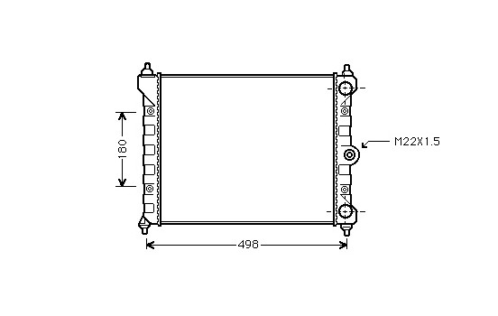 Radiateur, refroidissement du moteur 58002092 International Radiators
