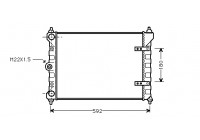 Radiateur, refroidissement du moteur 58002095 International Radiators