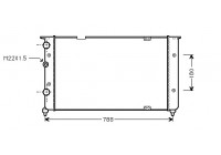 Radiateur, refroidissement du moteur 58002103 International Radiators
