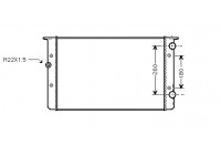 Radiateur, refroidissement du moteur 58002104 International Radiators