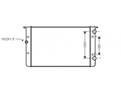 Radiateur, refroidissement du moteur 58002104 International Radiators