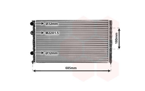 Radiateur, refroidissement du moteur 58002124 International Radiators, Image 2