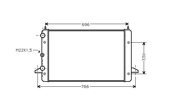 Radiateur, refroidissement du moteur 58002135 International Radiators