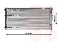 Radiateur, refroidissement du moteur 58002156 International Radiators
