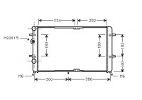 Radiateur, refroidissement du moteur 58002180 International Radiators