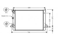 Radiateur, refroidissement du moteur 58002184 International Radiators