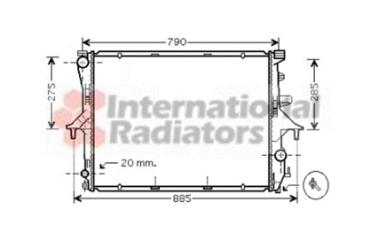 Radiateur, refroidissement du moteur 58002199 International Radiators, Image 2