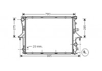 Radiateur, refroidissement du moteur 58002199 International Radiators