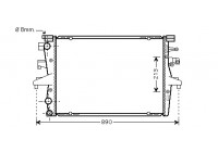 Radiateur, refroidissement du moteur 58002230 International Radiators