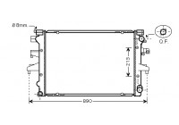 Radiateur, refroidissement du moteur 58002232 International Radiators