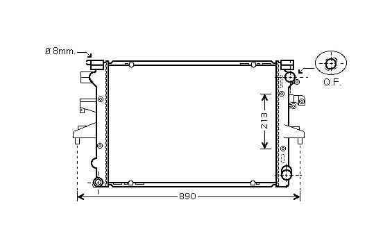 Radiateur, refroidissement du moteur 58002232 International Radiators