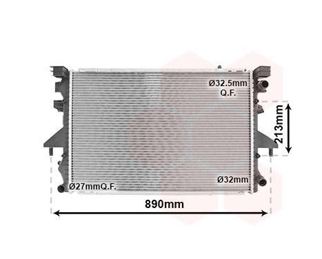 Radiateur, refroidissement du moteur 58002232 International Radiators, Image 2