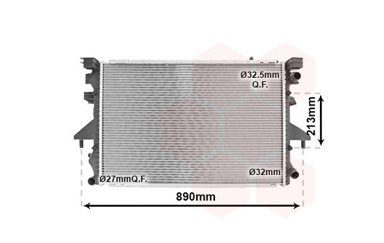 Radiateur, refroidissement du moteur 58002232 International Radiators, Image 2