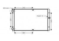 Radiateur, refroidissement du moteur 58002245 International Radiators
