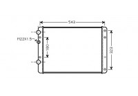 Radiateur, refroidissement du moteur 58002249 International Radiators