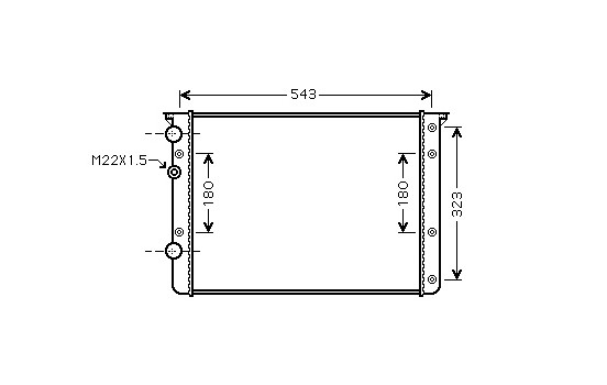 Radiateur, refroidissement du moteur 58002260 International Radiators