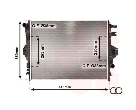 Radiateur, refroidissement du moteur 58002316 International Radiators Plus, Image 2