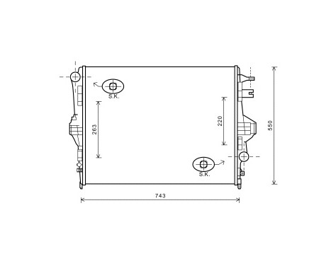 Radiateur, refroidissement du moteur 58002316 International Radiators Plus